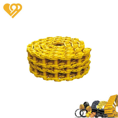 Qualité Chaîne de chenille pour bulldozer compact D4H D5H en acier 35MnBH, dureté HRC 40-55, maillon sec forgé, pas de 190 mm usine