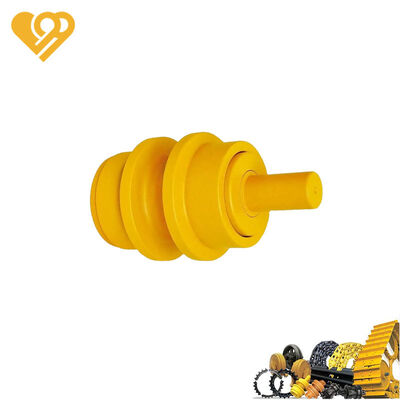 Qualité Le rouleau porteur de voie de bulldozer Komatsu D375A-5 a forgé la pièce de train d'atterrissage en acier trempé par induction de 40Mn2 HRC 50-56 usine